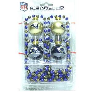 Los Angeles Rams 9' Christmas Garland Tree Ornaments Super Bowl Decorative